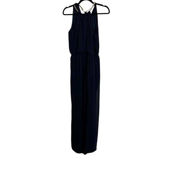 Vince Camuto Midnight Blue Halter Jumpsuit - Picture 5 of 7
